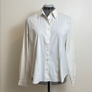 Classic White Tailored Button-Up Shirt
